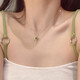 銀瑜 仿和田玉足銀項鏈女小眾輕奢高級感星月鎖骨鏈情人節(jié)禮物送女友 星月項鏈