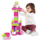 費(fèi)雪(Fisher-Price)美高積木大顆粒大袋80片 嬰幼兒兒童禮物玩具男孩女孩拼搭玩具 80片粉色套裝DCH62