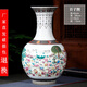 景德鎮陶瓷花瓶擺件客廳插花仿古中式瓷器家居電視柜裝飾品大號 百子圖