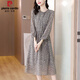 皮爾卡丹（pierre cardin）品牌女裝長(zhǎng)袖真絲媽媽春夏裝新款連衣裙仿桑蠶絲裙高端洋氣 花色 M