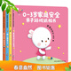 歪歪兔 0-3歲家庭安全子游戲紙板書(shū)（套裝全4冊）