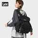 LEE雙肩包男通勤大容量背包潮牌初中高中生書(shū)包女潮流時(shí)尚雙肩旅行包 曜石黑
