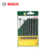 博世（BOSCH）金屬麻花鉆頭套裝（10件套）HSSR（1-10mm各一支）