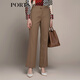 PORTS 寶姿秋冬新款女裝通勤日常小腳休閑褲長(cháng)褲LM9P087LWF102 卡布奇諾 M (6)