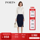 PORTS寶姿年秋冬新品女裝半身裙ALL9S003NWQ088 NAVY M (6)