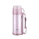膳魔師THERMOS 新款真空304不銹鋼保溫大容量戶外運(yùn)動壺FFW-1000/FDH-2005 1000毫升粉色附杯套PK