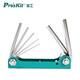寶工（Pro'sKit）8PK-021N便攜式六角螺絲刀折疊型內(nèi)六角扳手組(7支組)1.5～6mm