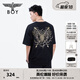 BOY LONDON【熾愛(ài)之心】春夏男女同款短袖愛(ài)心弓箭潮牌T恤N01013 黑色 XL