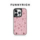FUNNY RICH愛心粉豹紋適用iPhone16ProMax手機殼蘋果15plus新款磁吸保護套14女款防摔13高級潮流甜酷個性 黑框（磁吸款） iPhone 15 Pro