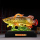 趙氏恒璽（ZONLOLV） 琉璃金龍魚擺件龍魚年年有魚家居客廳辦公室桌面高檔裝飾玄關擺 金龍魚（大號琉璃色）70*18*50CM