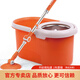 大衛(wèi)拖把桶旋轉(zhuǎn)拖布雙驅(qū)動家用懶人免手洗加強桿+塑料盤（共2拖頭）