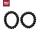 無印良品（MUJI） 橡皮發(fā)圈 發(fā)繩 頭繩 皮套 黑色發(fā)圈 