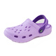 漂步洞洞鞋男涼鞋透氣休閑花園沙灘鞋情侶輕便戶(hù)外防滑駕車(chē)女涼拖鞋 成人紫色 38