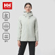 HELLY HANSEN, HH海麗漢森h(huán)h24秋新情侶款戶外防水保暖可拆卸沖鋒衣三合一羽絨內(nèi)膽 燕麥奶色-女 L