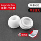 適用于airpods pro耳塞替換AirPodspro耳套蘋(píng)果無(wú)線(xiàn)藍牙盒華強北藍牙三代耳帽超薄液態(tài) AirPods Pro耳塞【中號1對】泄壓孔