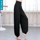 新款舞蹈練功服女燈籠褲套裝莫代爾現代舞服裝形體寬松闊腿舞蹈褲SN4879 J42黑色褲子 XL