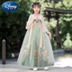 迪士尼（Disney）兒童漢服女童夏款古風(fēng)裙子古裝薄款襦裙小女孩連衣裙夏季超仙唐裝 聰明伶俐(按照身高拍) 150