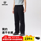 諾詩(shī)蘭男女士速干褲25夏季新款吸濕排汗透氣彈力休閑長(cháng)褲工裝褲子傘兵褲 純黑色-男工裝版 175
