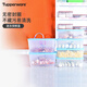 特百惠（Tupperware）冰箱儲物收納肉類(lèi)冰鮮冷凍密封餃子塑料保鮮盒1.7L家居館 規格一（1.7L*4+2.6L*2）共12L