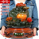 柏序森招財(cái)金蟾擺件大號(hào)招財(cái)進(jìn)寶三足金禪辦公室收銀臺(tái)擺設(shè)店鋪開(kāi)業(yè)禮品 中號(hào)墨玉色和諧生財(cái)