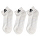 阿迪達斯（adidas）襪子運動(dòng)襪男襪女襪中筒船襪休閑襪吸汗透氣棉襪跑步純色三雙裝 DZ9365/三雙裝/白色 3942（M）