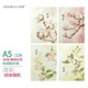道林22k軟抄本車(chē)線(xiàn)本可愛(ài)卡通創(chuàng  )意學(xué)生筆記本橫線(xiàn)本子記事本中號軟面抄 花見(jiàn)-四本(隨機) A5-22K-46張