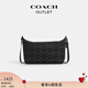 蔻馳（COACH）【七夕禮物】新款?yuàn)W萊男士老花丹寧牛仔FINN斜挎包單肩包休閑 SV/黑色
