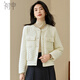 初申秋冬棉服女短款圓領(lǐng)雙口袋百搭通勤時(shí)尚保暖外套上衣S144M1004