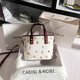 CAEISL & KCIEL小眾2026新款女包女友生日禮物高級感繡花托特包手提斜挎 白色 專(zhuān)柜高檔品質(zhì)