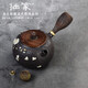 茶大師 滄海爛石煮茶器 電陶茶爐日本南部鑄鐵壺玻璃茶壺銅壺茶爐家電電茶爐煮茶器 套裝價(jià)：離為火櫻飛急須短嘴