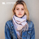 凌克（LENGKEORL）純色羊絨圍巾女冬季高檔款羊毛圍脖送女朋友女生生日禮物實(shí)用情侶