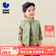 迷你巴拉冬季新款男女童可愛無領(lǐng)羽絨服寶寶保暖時(shí)尚羽絨馬甲 橄欖綠40801 100