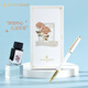 夢(mèng)特嬌（MONTAGUT）鋼筆女孩禮物生日禮品暗尖特細(xì)速寫墨水禮盒套裝免費(fèi)刻字901A白玫瑰系列0.38