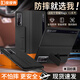 皮皮殼【防摔腕帶款】適用榮耀MagicV2手機殼黑色牛皮革折疊屏保護套超薄防摔磁吸翻蓋智能視窗男女商務(wù)