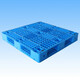 易存塑料托盤(pán)貨架叉車(chē)網(wǎng)格塑料墊板防潮板 田字托盤(pán)1200*1200*150