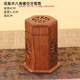 眾福緣紅木牙簽筒實(shí)木酒店餐廳中式時(shí)尚牙簽盒創(chuàng  )意花梨木牙簽筒 花梨木鏤空牙簽筒 