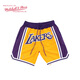 MITCHELL & NESS復古球褲運動(dòng)褲 JUST DON聯(lián)名款 NBA球隊男士休閑籃球短褲 湖人 M