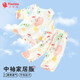纖絲鳥(niǎo)兒童睡衣夏季薄款男女童家居服套裝透氣舒適中小童衣服 田園小熊