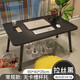飛旺藤達 床上電腦桌床上書(shū)桌小桌子可折疊小桌板懶人簡(jiǎn)易床桌筆記本電腦桌大號臥室便攜大學(xué)生宿舍學(xué)習桌 拉絲黑【60*40*35CM】平面款