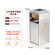 MTRECYCLE酒店大堂垃圾桶立式高檔帶煙灰缸商場電梯口輕奢不銹鋼走廊煙灰桶 砂鋼銀煙灰缸大號【常規(guī)】