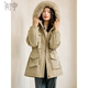 初申秋冬棉服女時(shí)尚毛領(lǐng)連帽收腰顯瘦厚款保暖派克服外套S144M1012