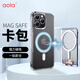 澳浪磁吸卡包支架 適用iPhone蘋果12/13/14/15手機MagSafe銀行卡套明星小卡防丟強力磁吸背貼卡套 透明
