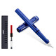 凌美德國進口 凌美(LAMY)Safari狩獵者系列鋼筆簽字筆墨水筆 學(xué)生練字鋼筆（龍骨盒套裝帶吸墨器） 寶石藍EF尖（龍骨盒帶吸墨器）