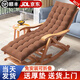 躺椅搖搖椅成人折疊午休逍遙椅夏天午睡家用陽(yáng)臺(tái)休閑老人竹搖椅 原色加長(zhǎng)搖椅（厚墊+按摩捶）