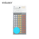 STALOGY 標簽貼 標簽紙貼紙 口取紙 便利貼 貼紙標簽 圓點(diǎn)貼 便簽 索引紙 8mm 混色金屬