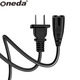 ONEDA 國標兩插2孔8字尾電源線(xiàn)八字尾雙孔 適用佳能攝像機數碼相機電視機臺燈音箱音響筆記本電源線(xiàn) 8字尾電源線(xiàn) 加長(cháng)線(xiàn) 1.2米 適用Canon單反相機微單DV打印機電源適配器電源