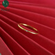 胖東來(lái)品質(zhì)日韓極細女戒指18k金簡(jiǎn)約素圈尾戒小石細圈百搭輕奢指 單鉆5號美碼(10-11港碼)