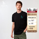 哈吉斯（HAZZYS）男裝 25夏大Logo圓領(lǐng)短袖T恤ASTZE0CBX70【安心品質(zhì)】