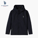 U.S. POLO ASSN.羽絨服男冬季外套男士輕薄保暖商務(wù)休閑短款連帽上衣