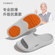 DFBK日本工藝?yán)先朔阑浪ね闲夏耆嗽∈蚁丛鑼Ｓ檬覂?nèi)家居衛(wèi)生間防臭 灰色【老人專用防滑耐磨】eva輕 40-41 【適合39-40碼的腳】
